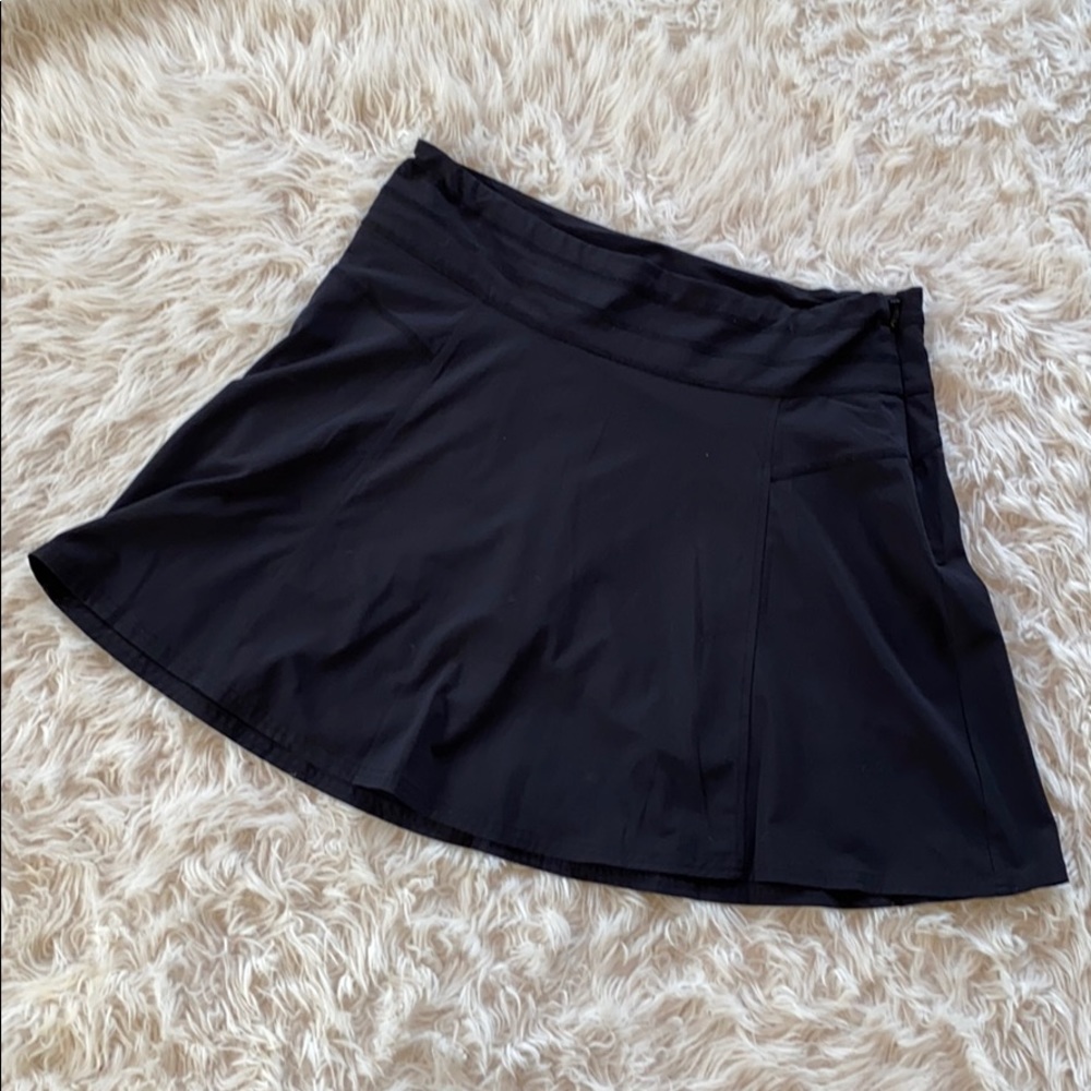 Athleta black All Day Skort built in shorts 10